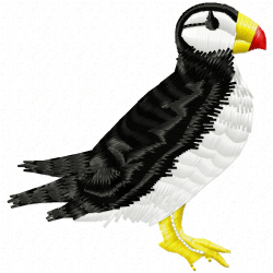 Atlantic Puffin Embroidery Design 3 Atlantic Puffin Embroidery Design 3